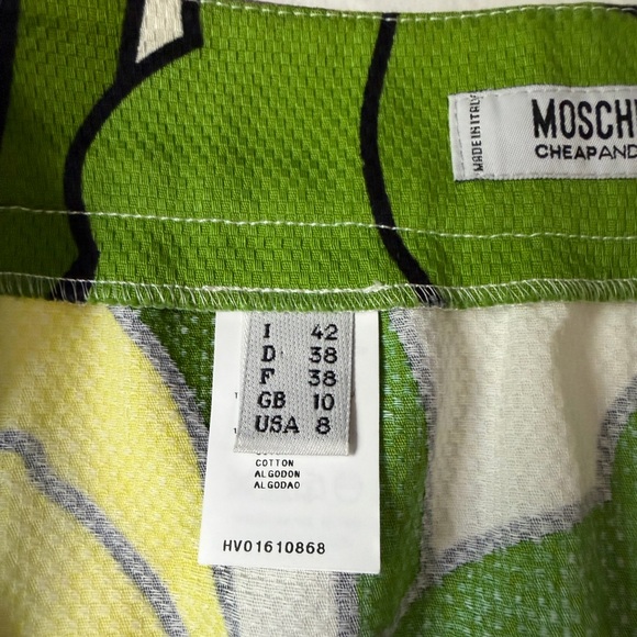 Vintage MOSCHINO CHEAP & CHIC Mod Floral Mini Skirt Flare RARE 8 - Picture 5 of 14